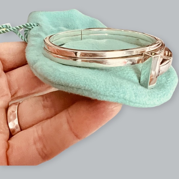 *SOLD* Authentic Tiffany & Co Diamond Square Wrap Bracelet SIZE MEDIUM - Picture 13 of 14